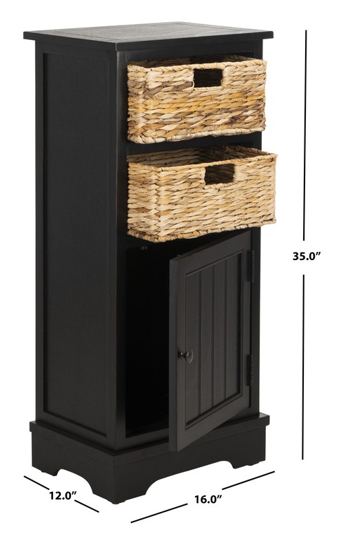 Painswick 35'' Tall Solid Wood 1 - Door Accent Cabinet