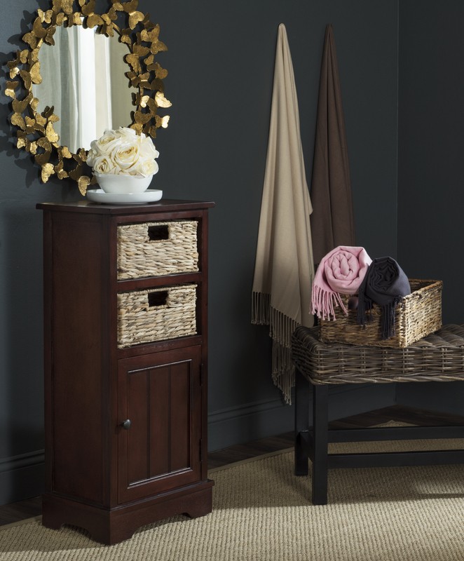 Painswick 35'' Tall Solid Wood 1 - Door Accent Cabinet