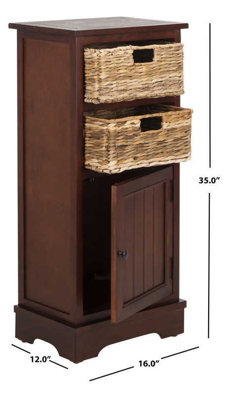 Painswick 35'' Tall Solid Wood 1 - Door Accent Cabinet