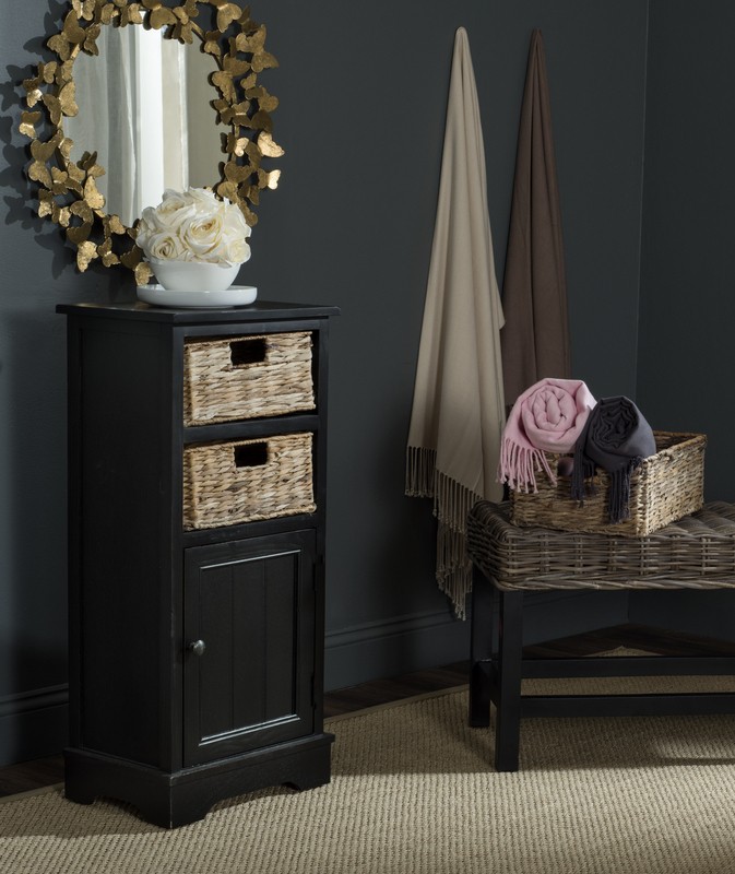 Painswick 35'' Tall Solid Wood 1 - Door Accent Cabinet