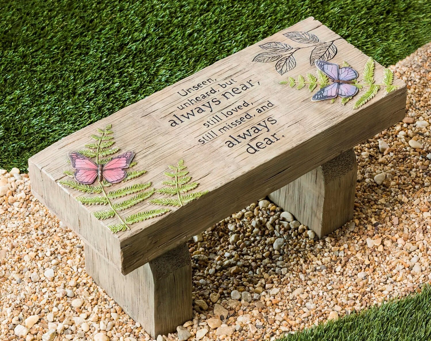 Painted Garden Floral Bench 