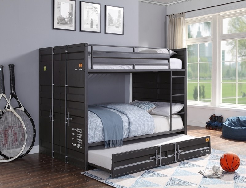 Parke Metal Standard Bunk Bed with Trundle by Mason & Marbles
