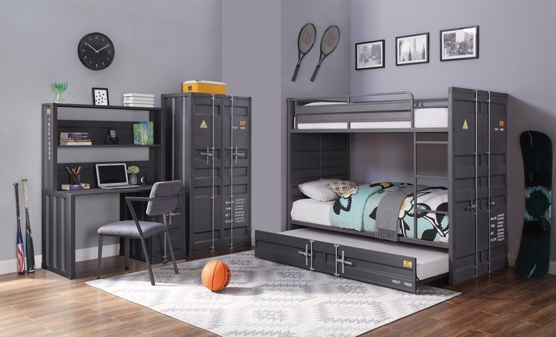 Parke Metal Standard Bunk Bed with Trundle by Mason & Marbles