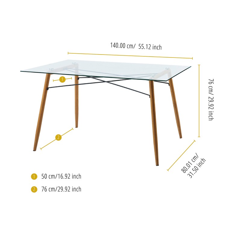 Parvin 55.12'' Dining Table
