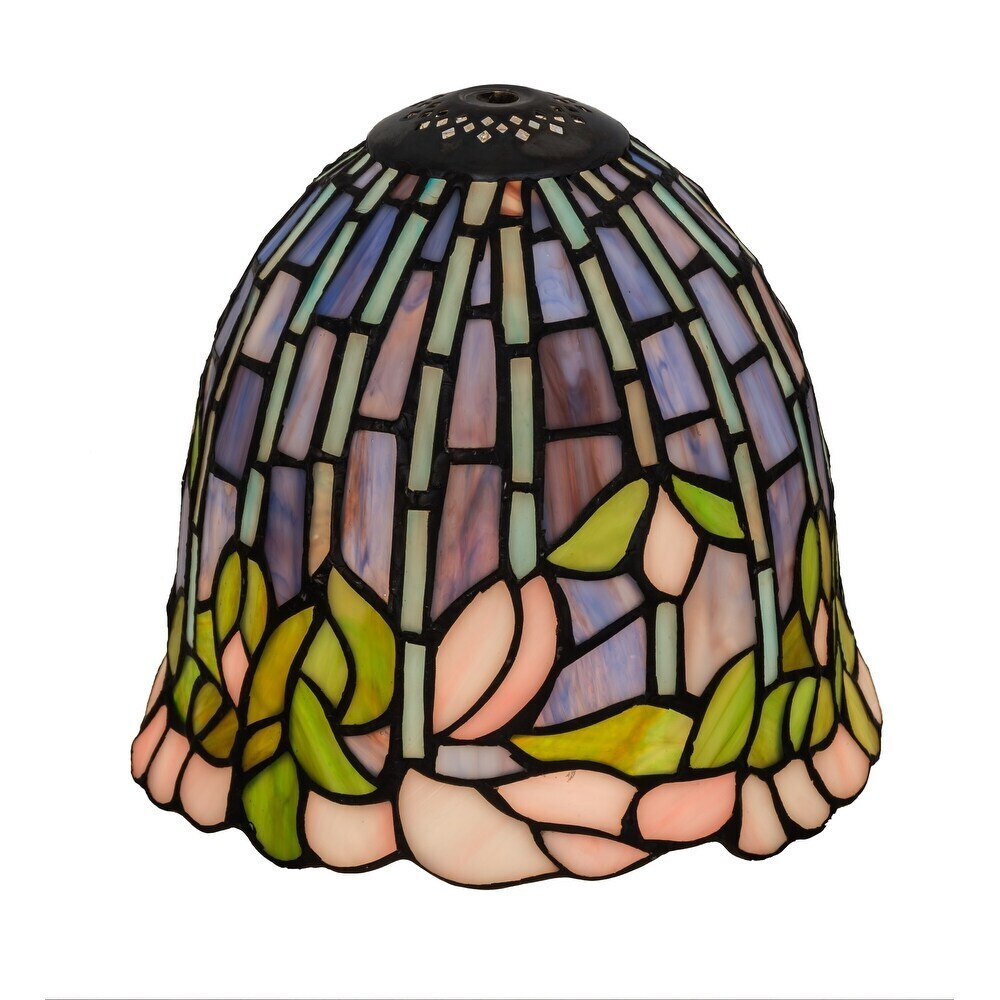 Pastel colored Tiffany lamp shade