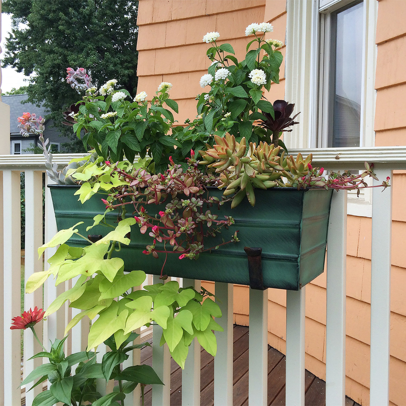 Peachland Galvanized Steel Window Box Planter