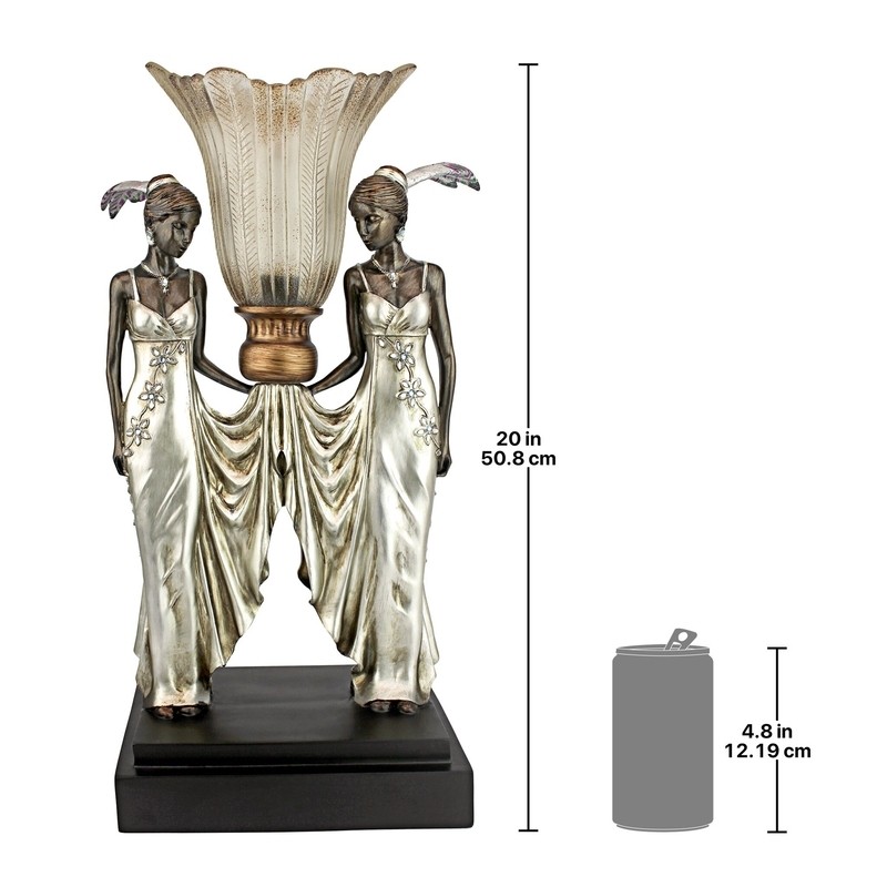 Peacock Maidens Illuminated Figurine