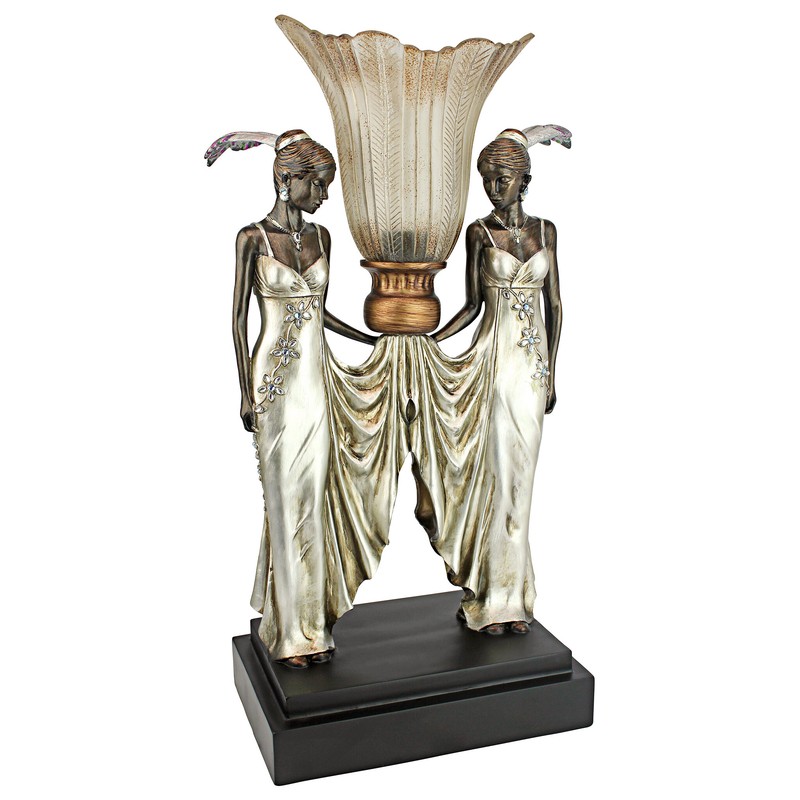 Peacock Maidens Illuminated Figurine