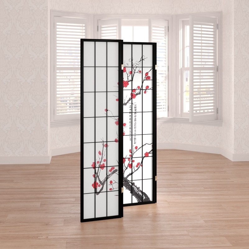 Perley 4 - Panel Solid Wood Folding Room Divider