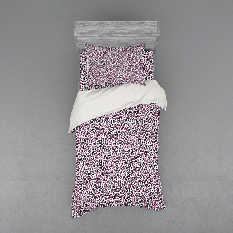 Pink Microfiber Duvet Cover Set