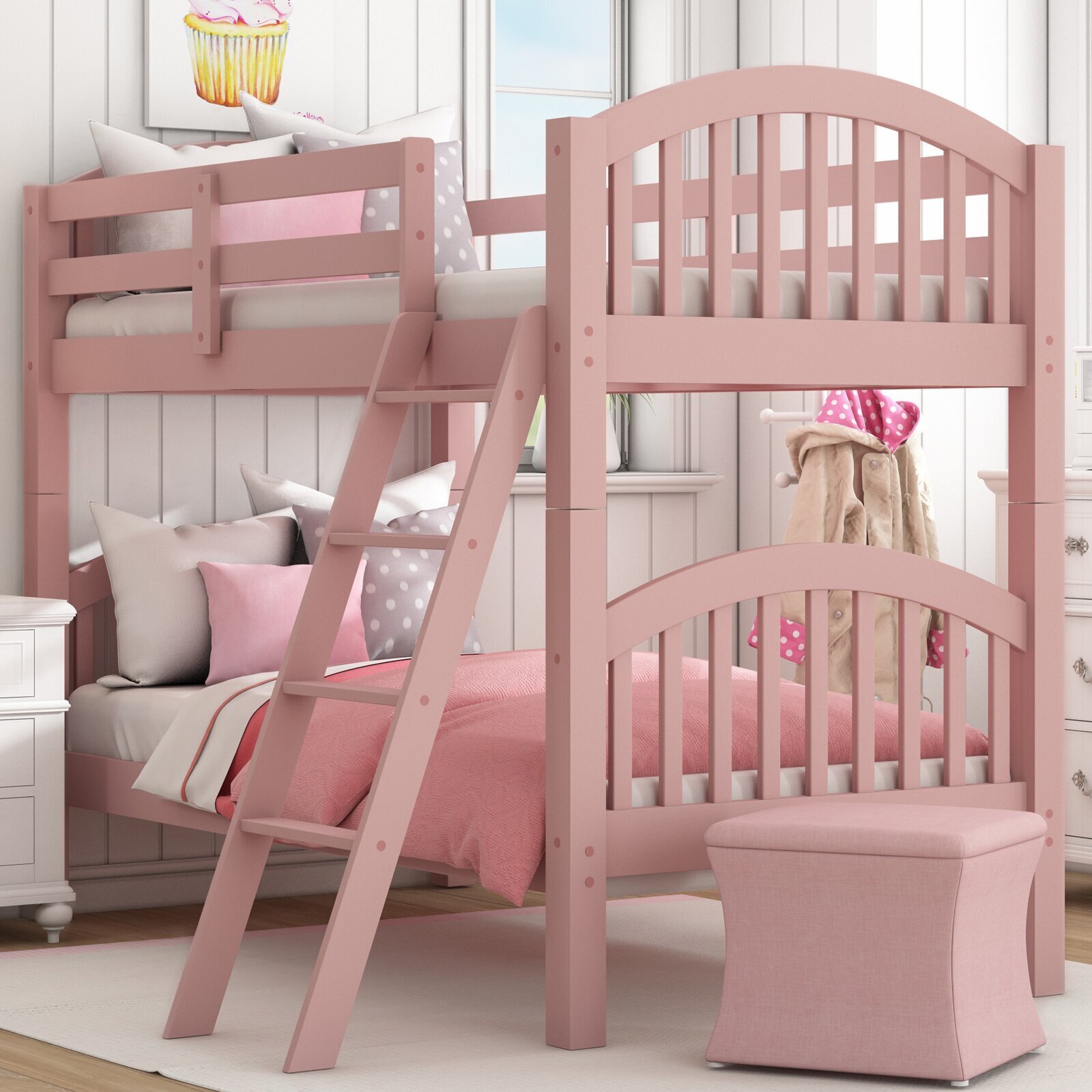 Pink Princess Bunk Bed