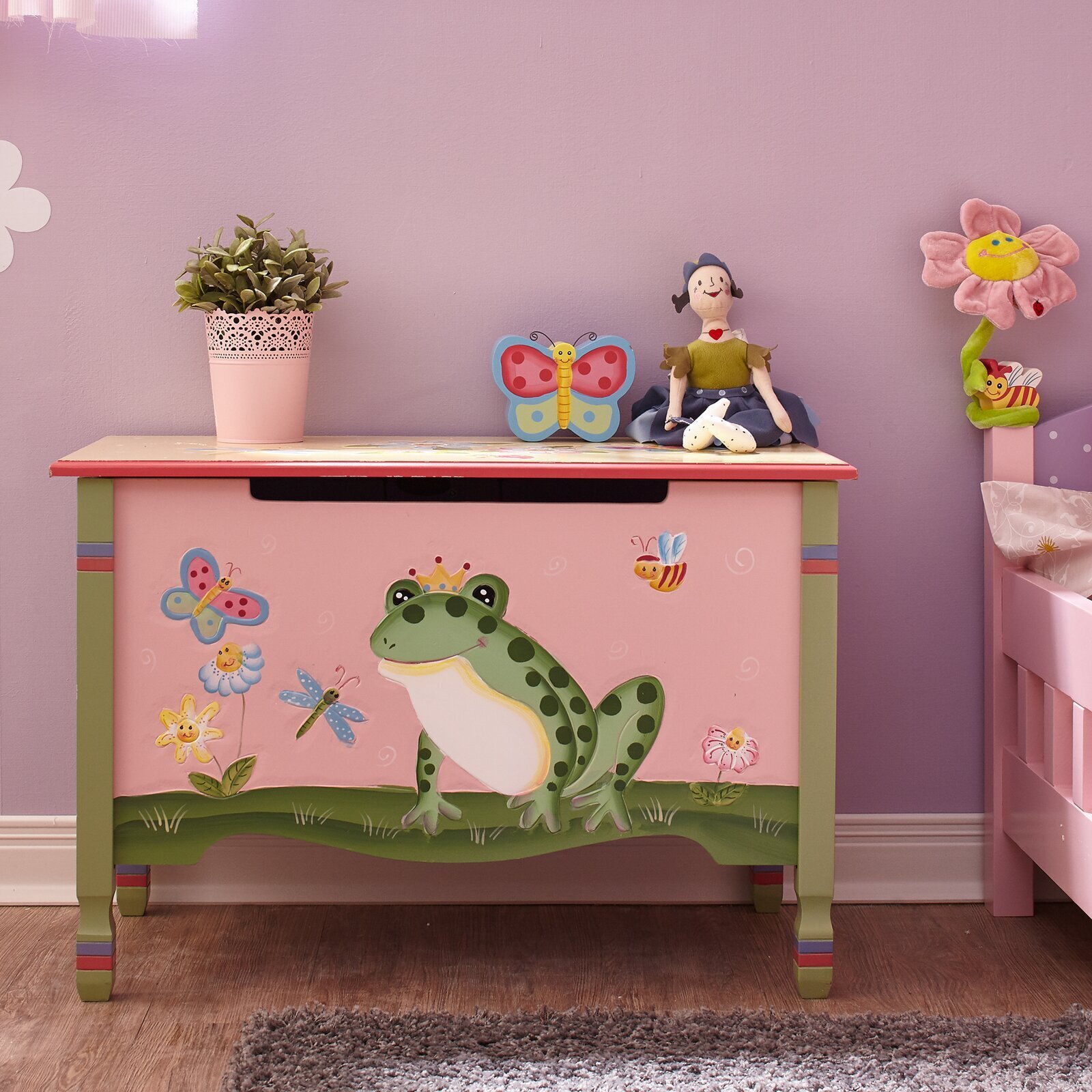 Playful Toy Box Bench