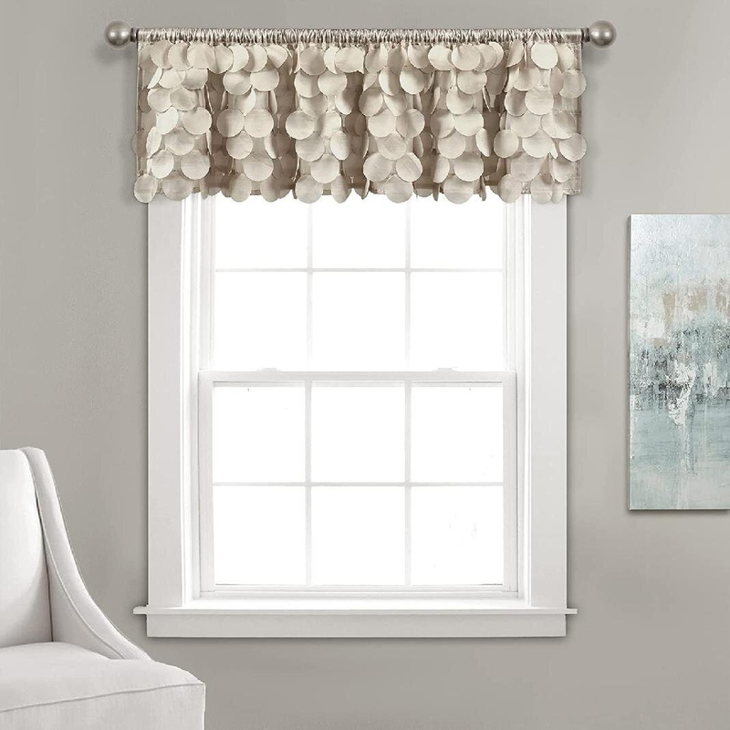 Polka Dots Swag 70'' Window Valance in Wheat