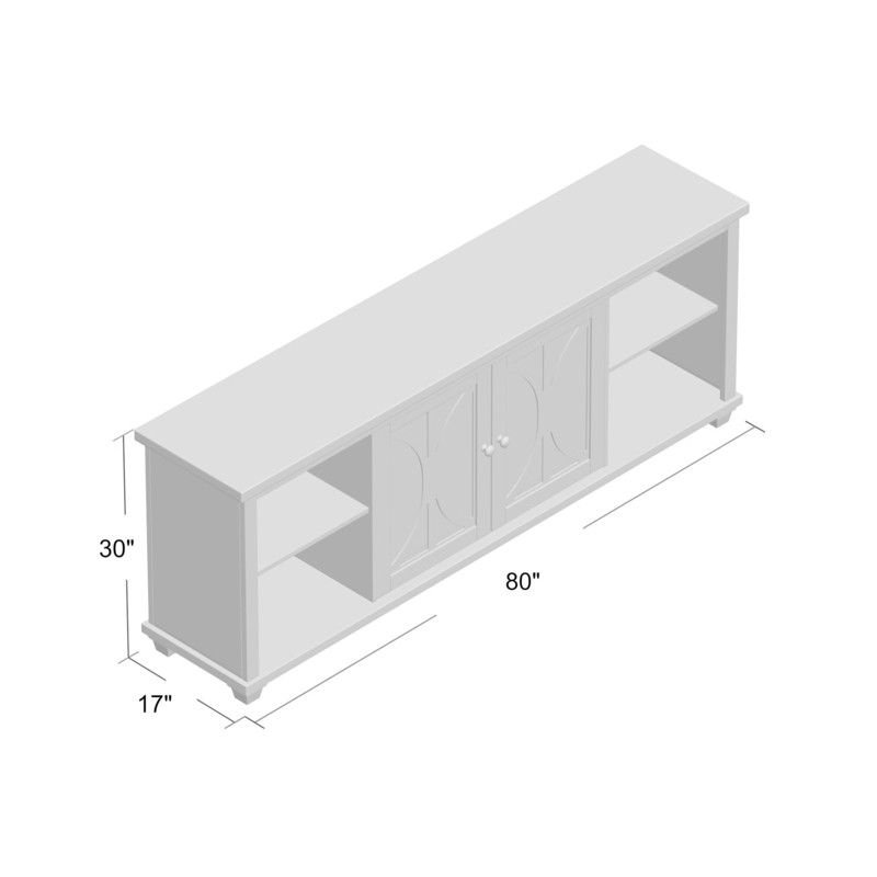 Rabinowitz TV Stand for TVs up to 88"