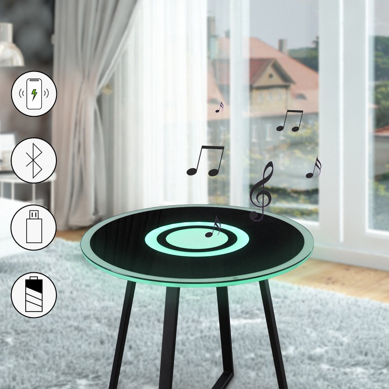 Ratana 19.685'' Tall End Table Built-In Outlets