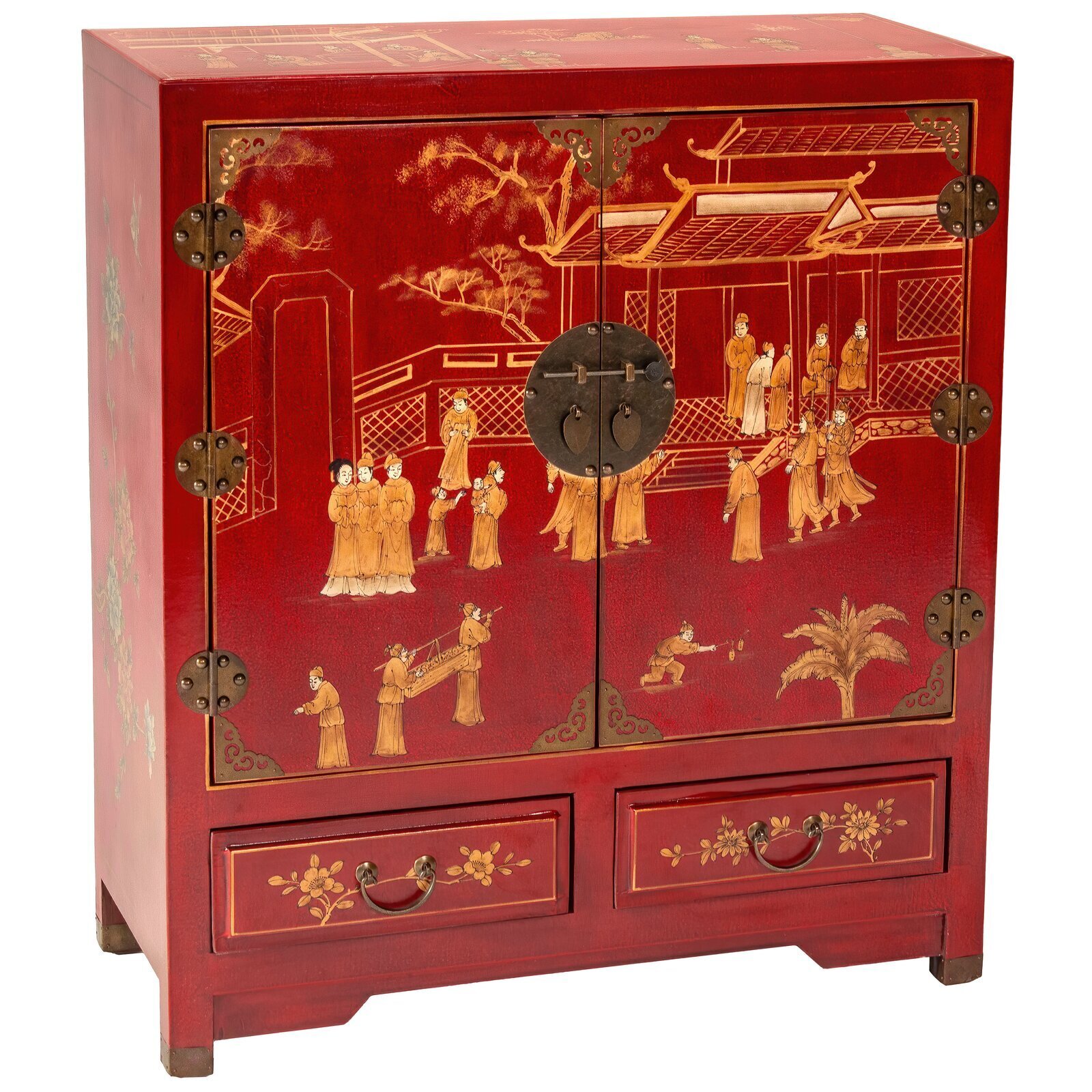 Red Chinese Cabinet