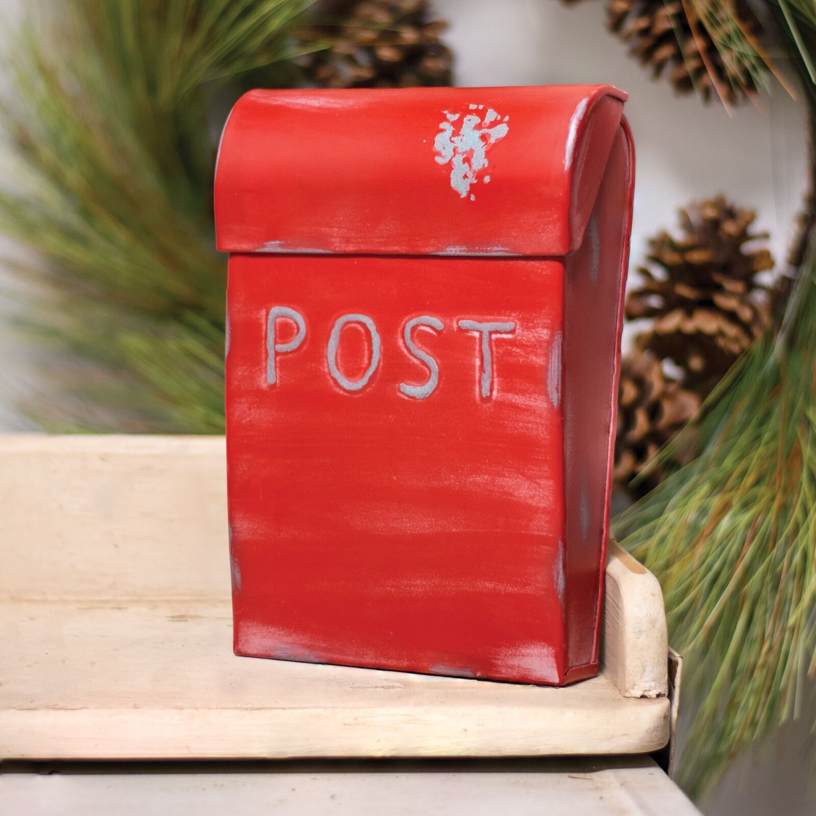 Red Decorative Wall Mount Mailbox