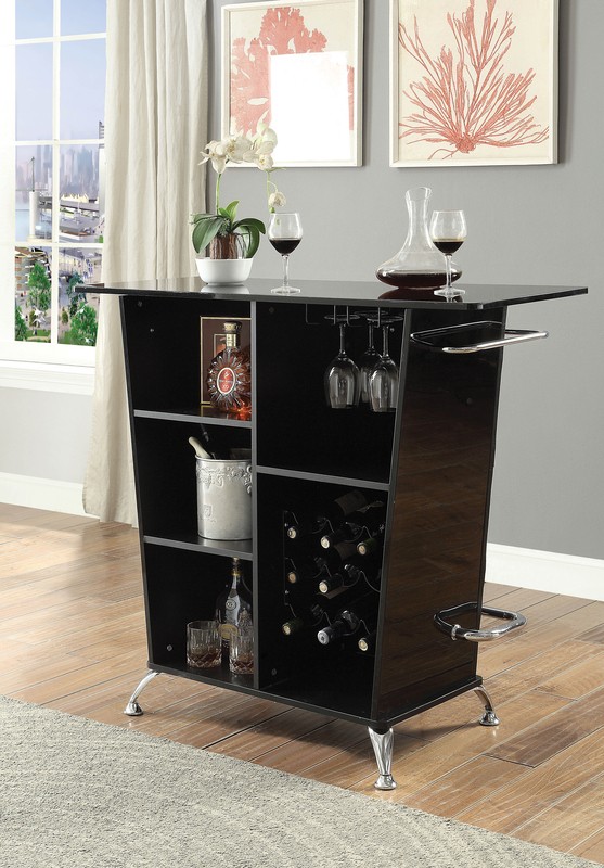 Reeves Tufted Bar with Wine Storage