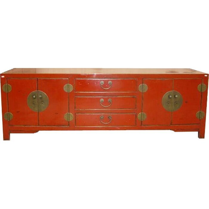 Retro Asian Style Red Buffet Table 