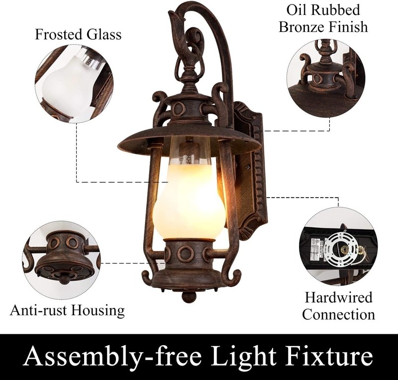 Rosalie Bronze 22.84'' H Outdoor Wall Lantern
