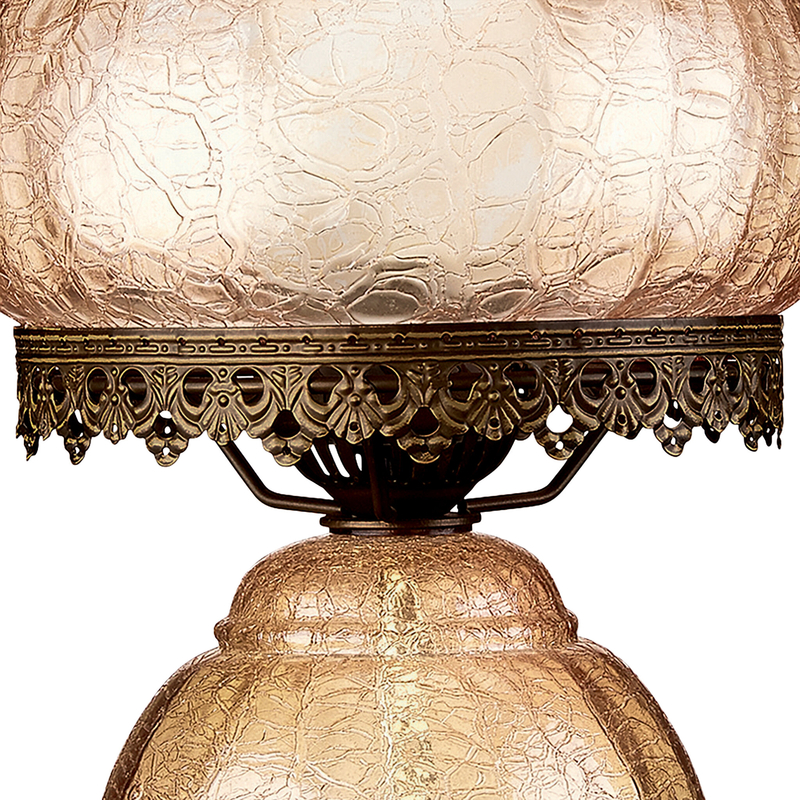 Rose Court Hurricane 17" Torchiere Lamp