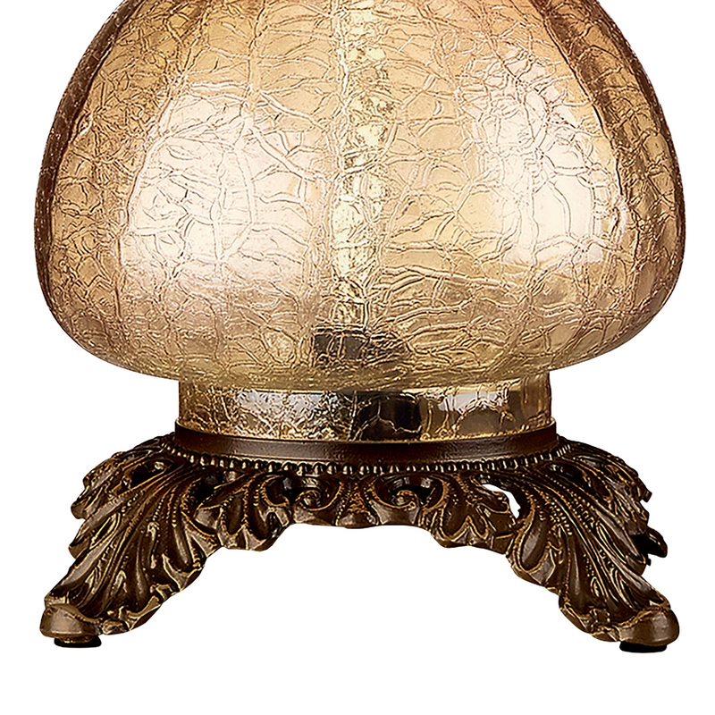 Rose Court Hurricane 17" Torchiere Lamp