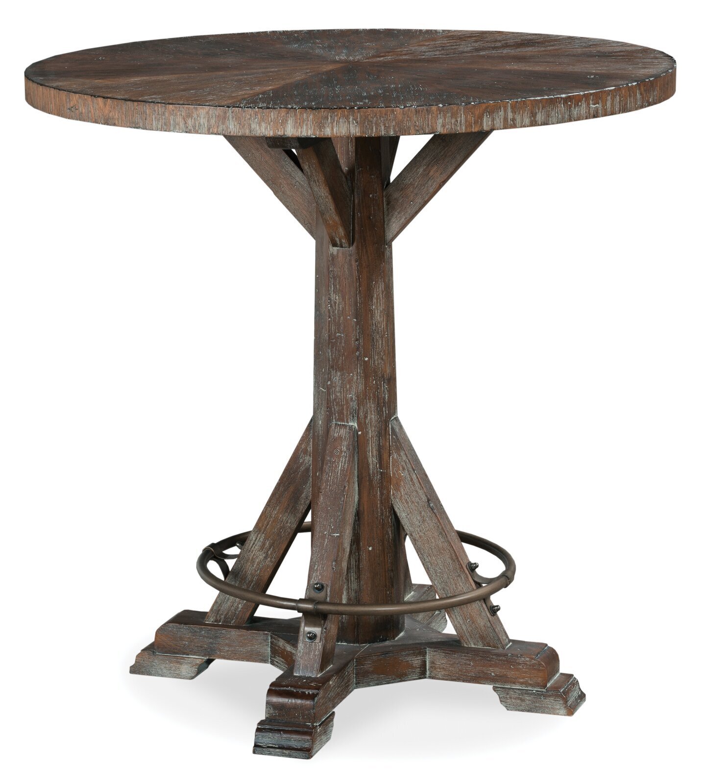 Round Counter Height Table with X base