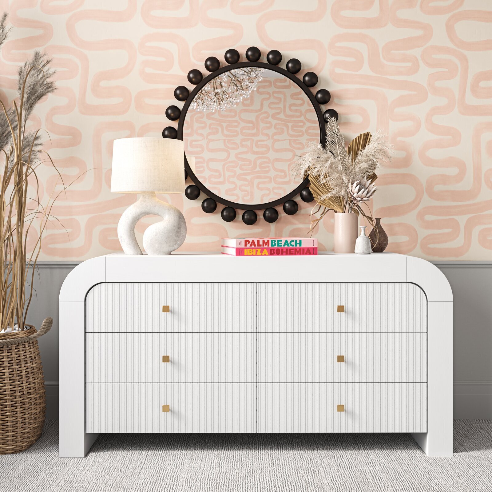 Rounded Contemporary Dresser/Chest