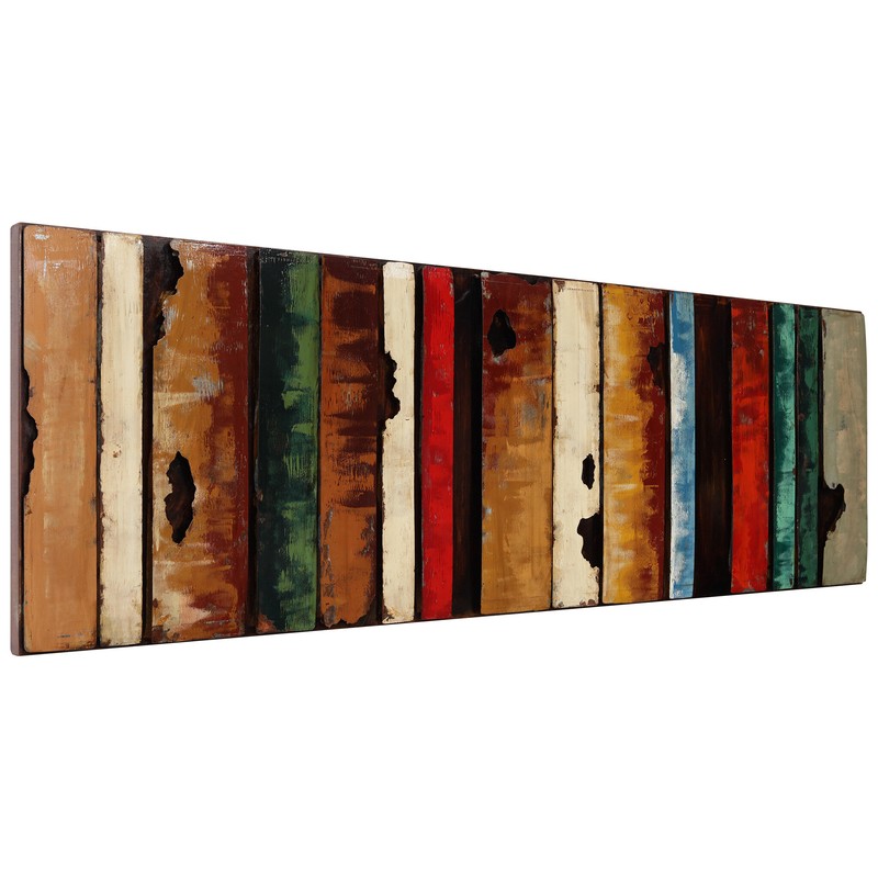 "Rustic Flow 1" Mixed Media Iron Hand Painted Dimensional Wall Décor