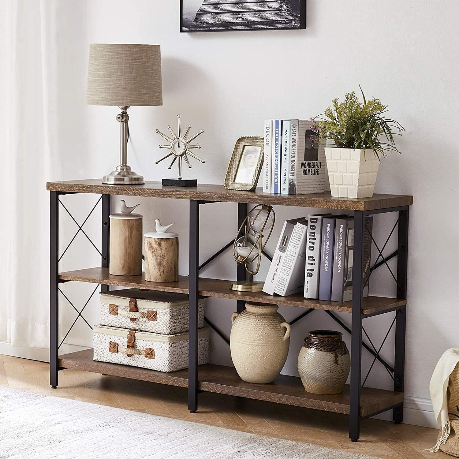 Rustic Narrow Console Table