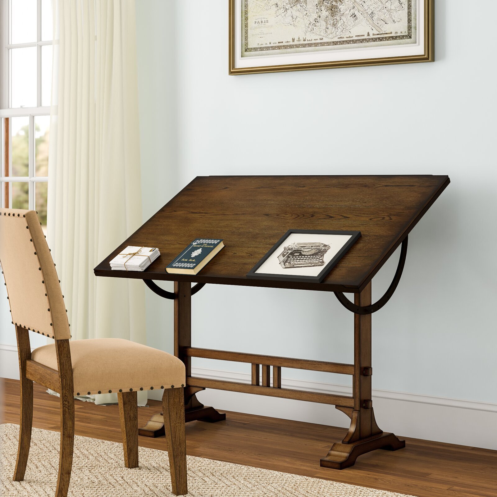 Rustic Old Drafting Table 