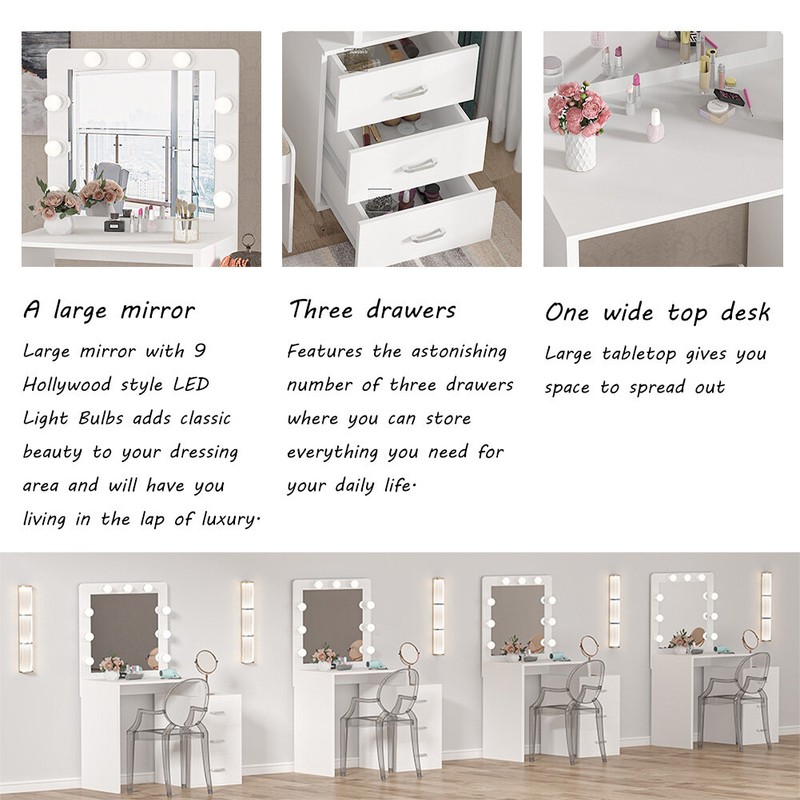 Safira 39.5'' Wide Vanity with Mirror
