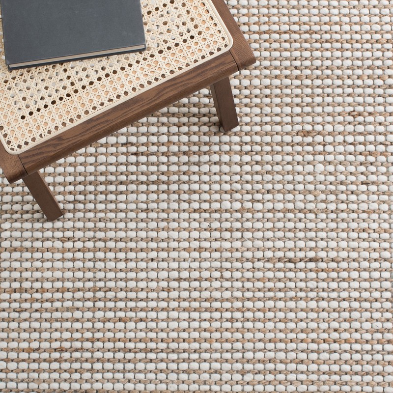 Scheidt Handmade Tufted Area Rug in Natural/Ivory