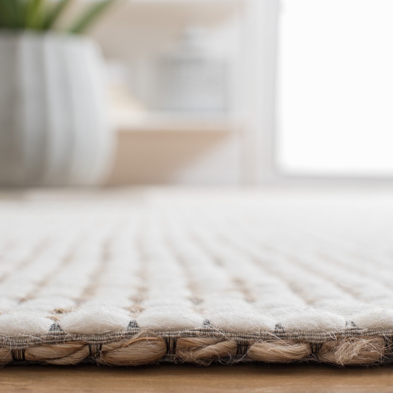 Scheidt Handmade Tufted Area Rug in Natural/Ivory