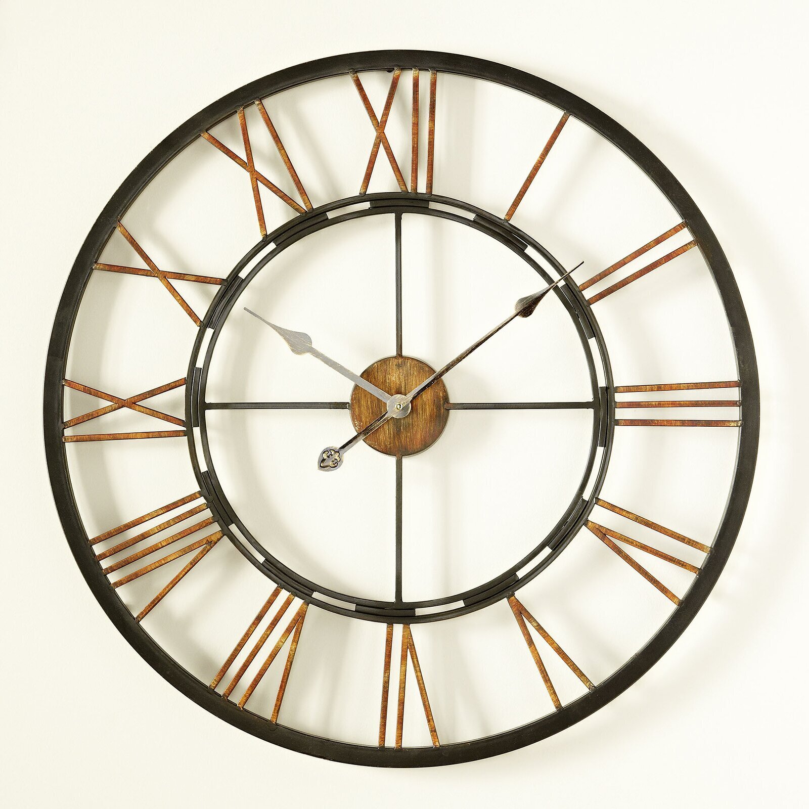 See through French country wall clock