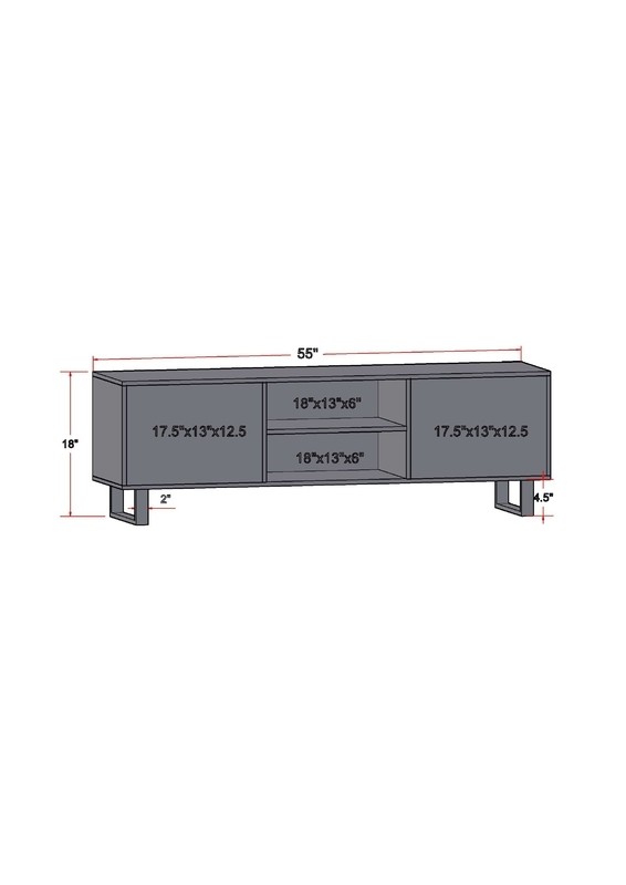 Shaurya Solid Wood TV Stand for TVs up to 65"