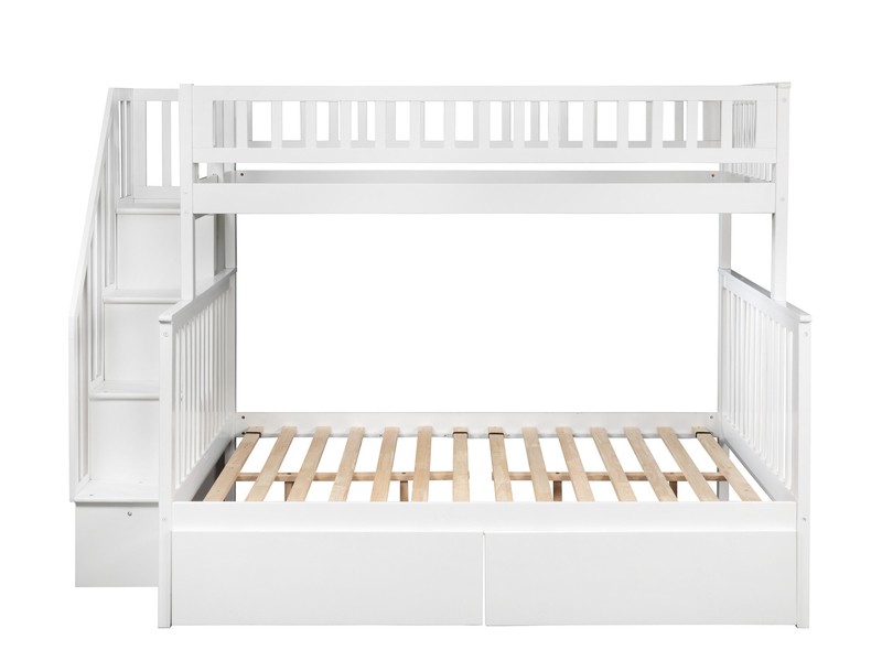 Shyann Twin Over Full Solid Wood Standard Bunk Bed with Shelves by Three Posts™ Baby & Kids
