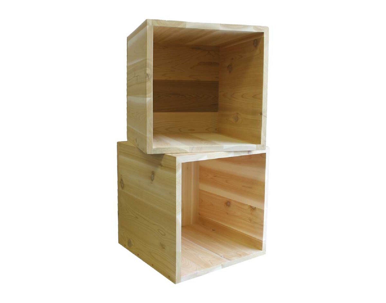 Single Stackable Wooden Storage Cube