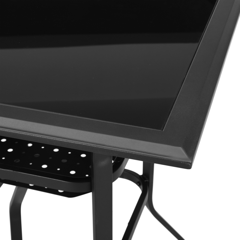 Solange Glass 4 - Person Bar Table