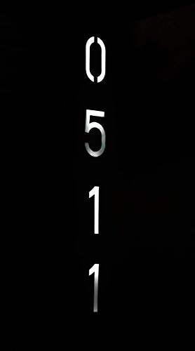 Solar House Numbers, LED Lighted/Illuminated House Number, Metal Address Plaque, Address Numbers for Houses, Address Plaque for Houses, LED Address Sign from JBD Signature (5)