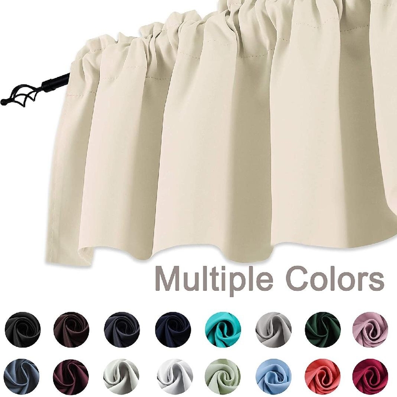 Solid Color Swag 72'' Window Valance