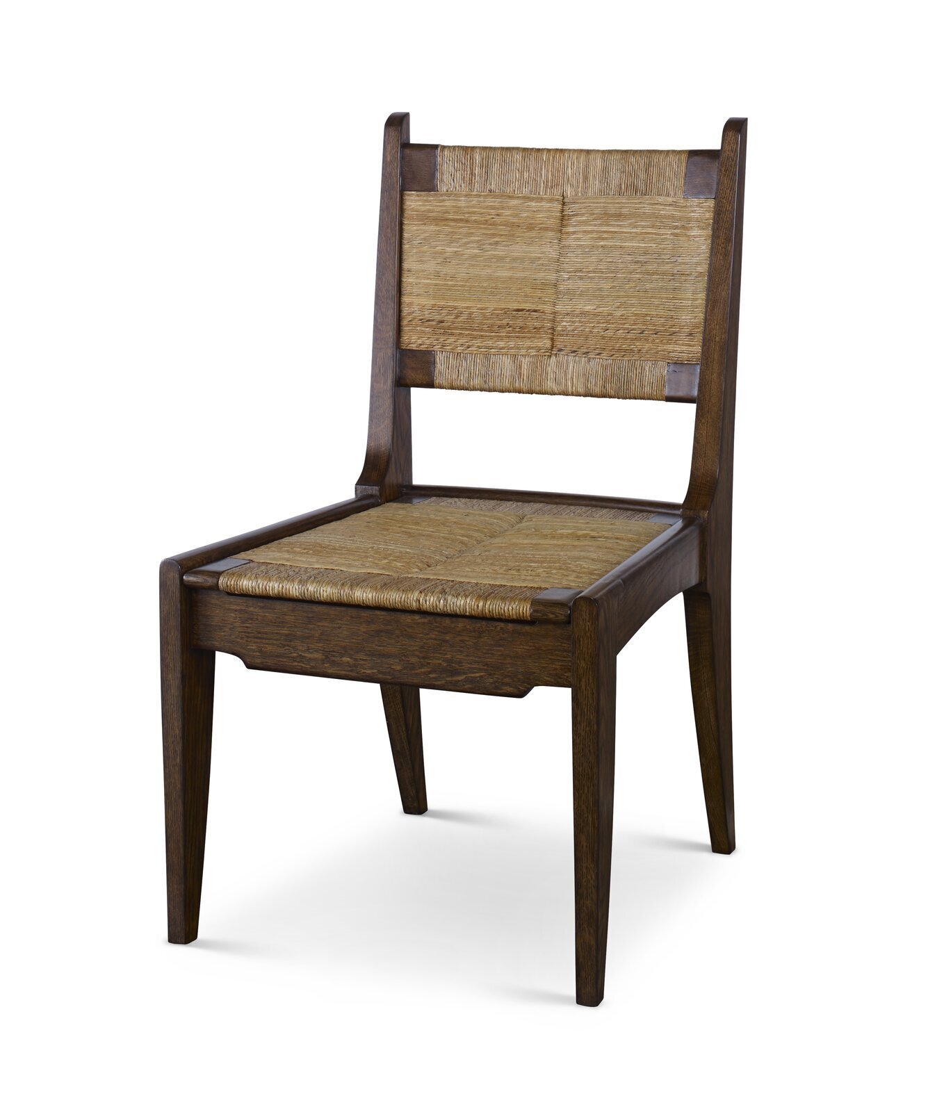 Solid Wood and Seagrass Side Chair