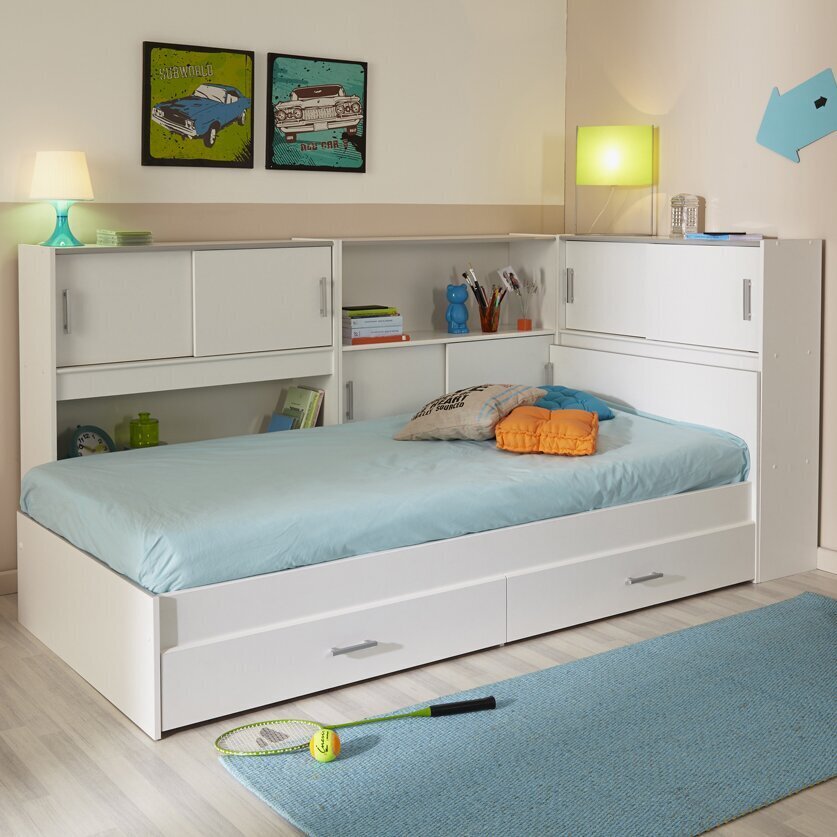 Solid Wood Captains Bed with Wrap Around Storage