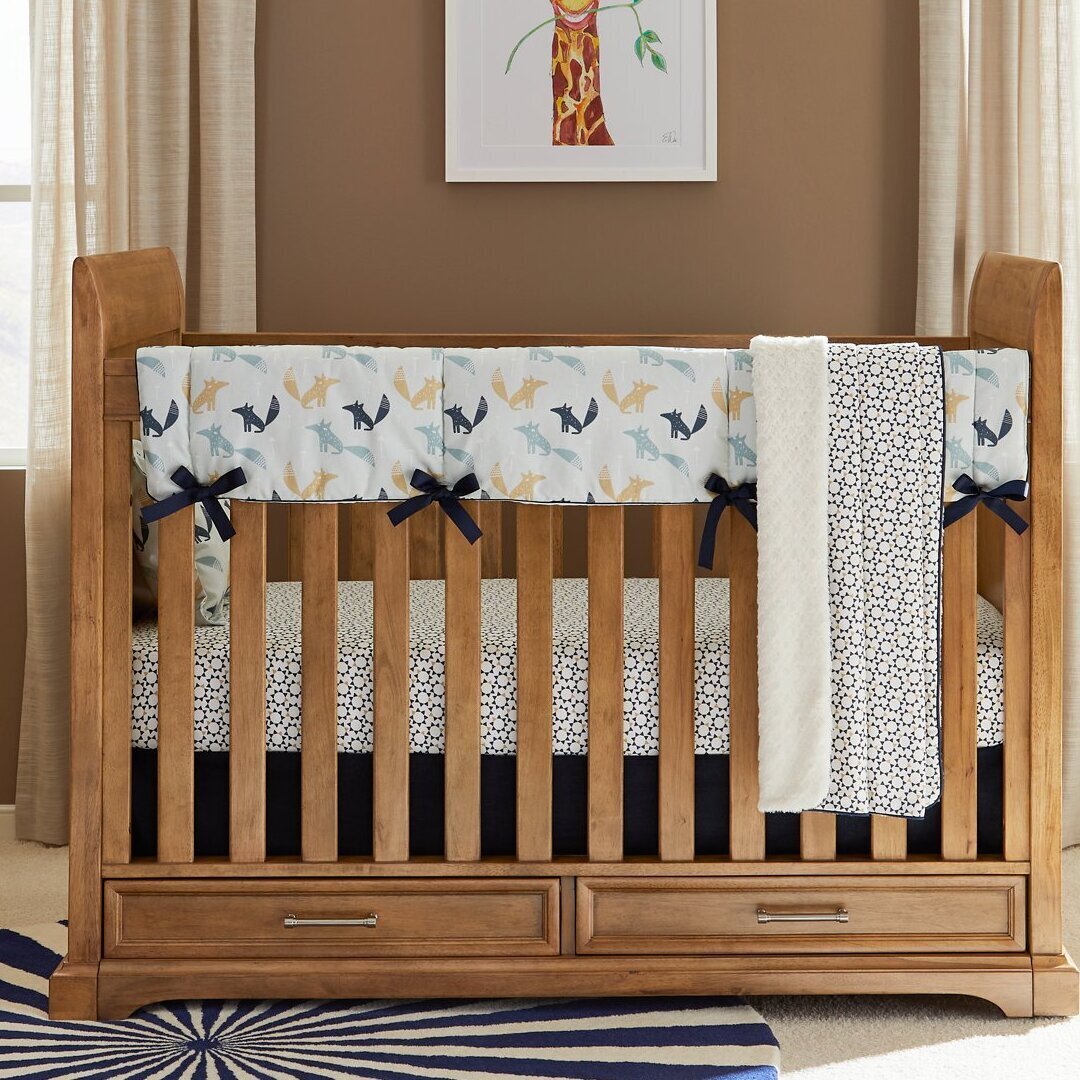 Solid Wood Crib with Storage