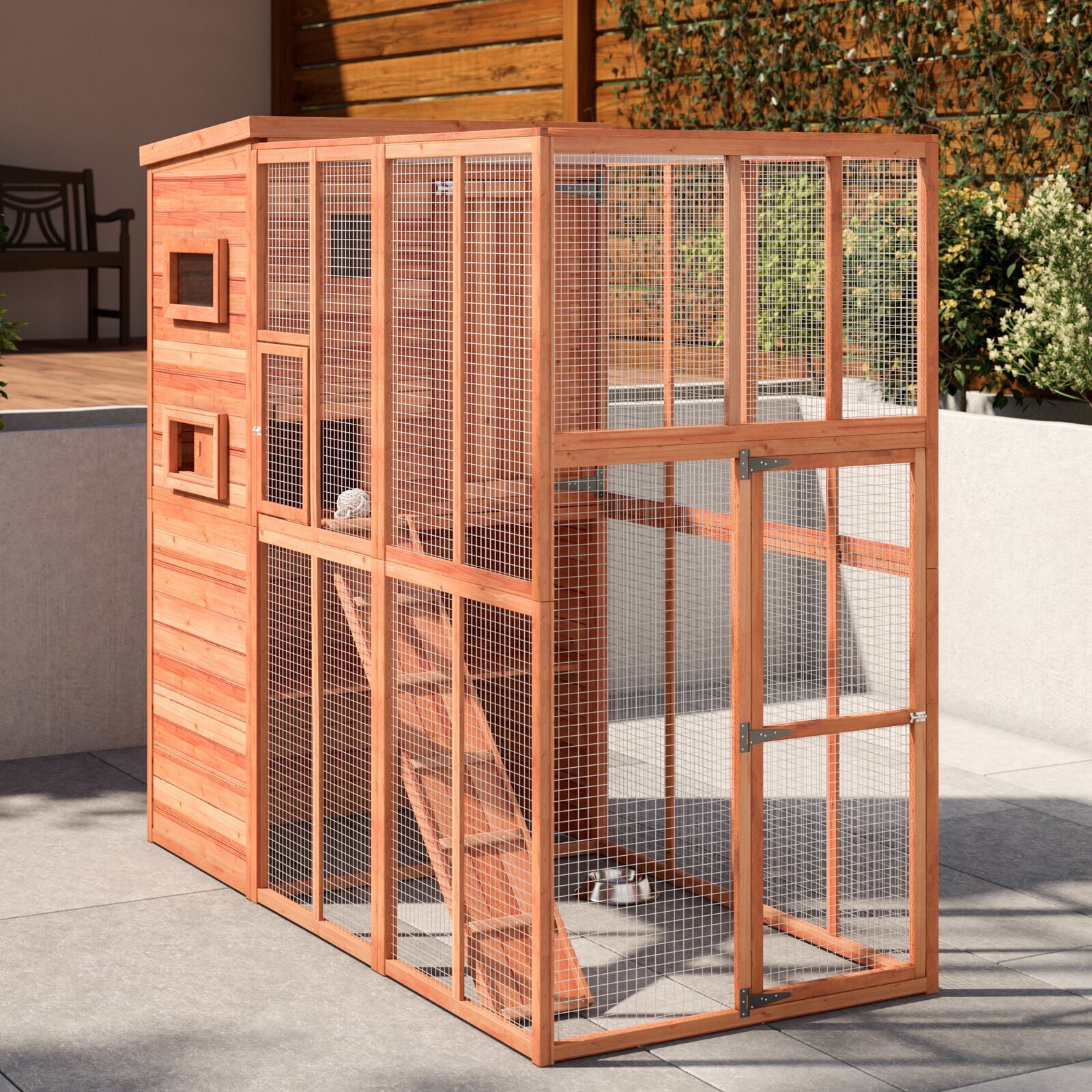 Solid Wood Playpen for Kittens
