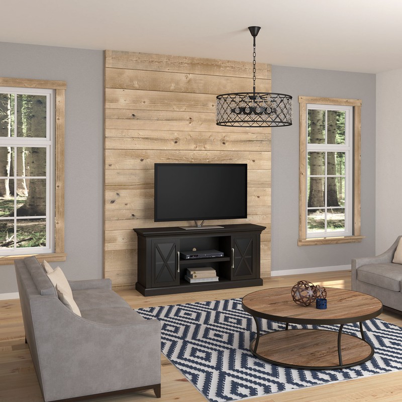 Solid Wood TV Stand for TVs up to 65"
