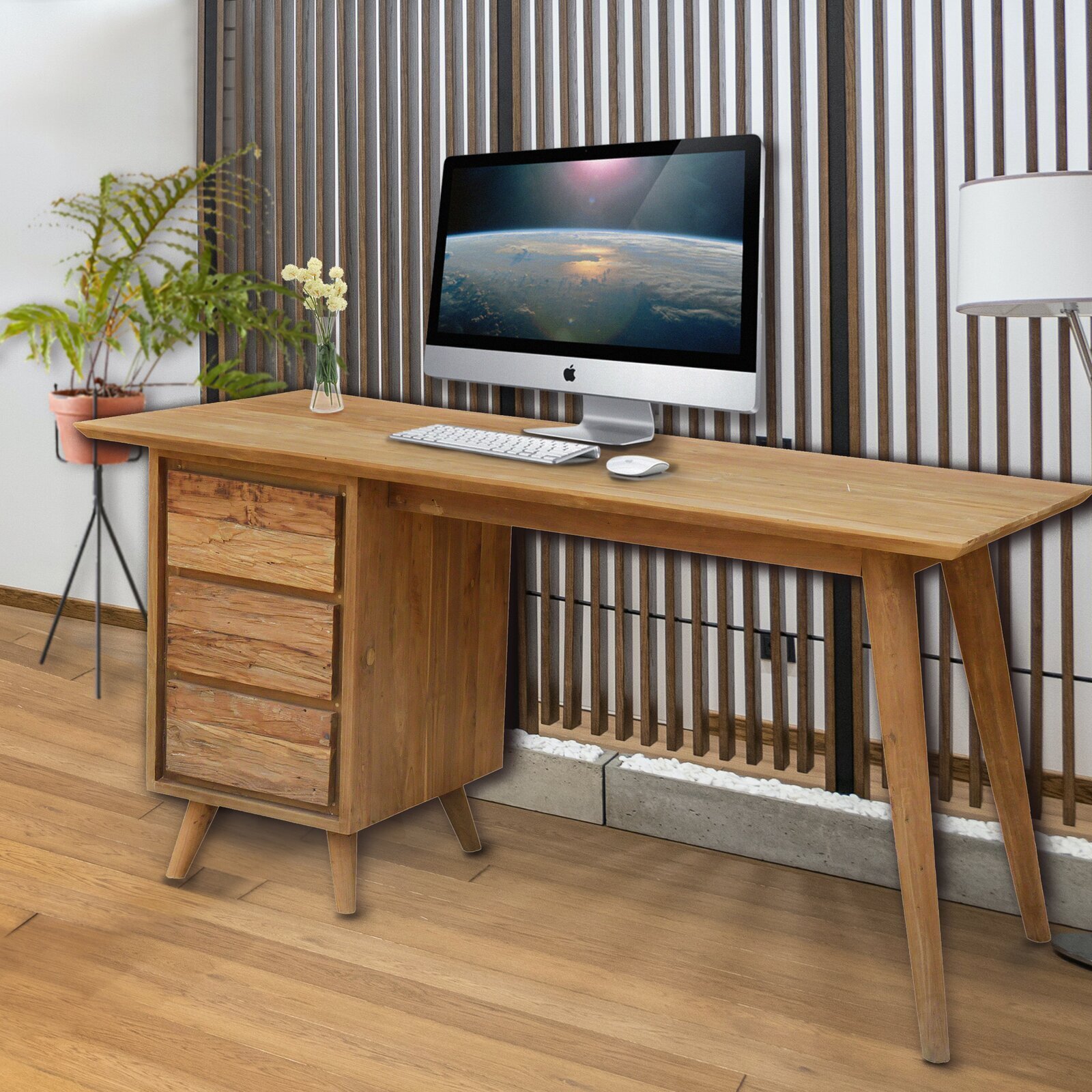 Solid Wood Writing Desk
