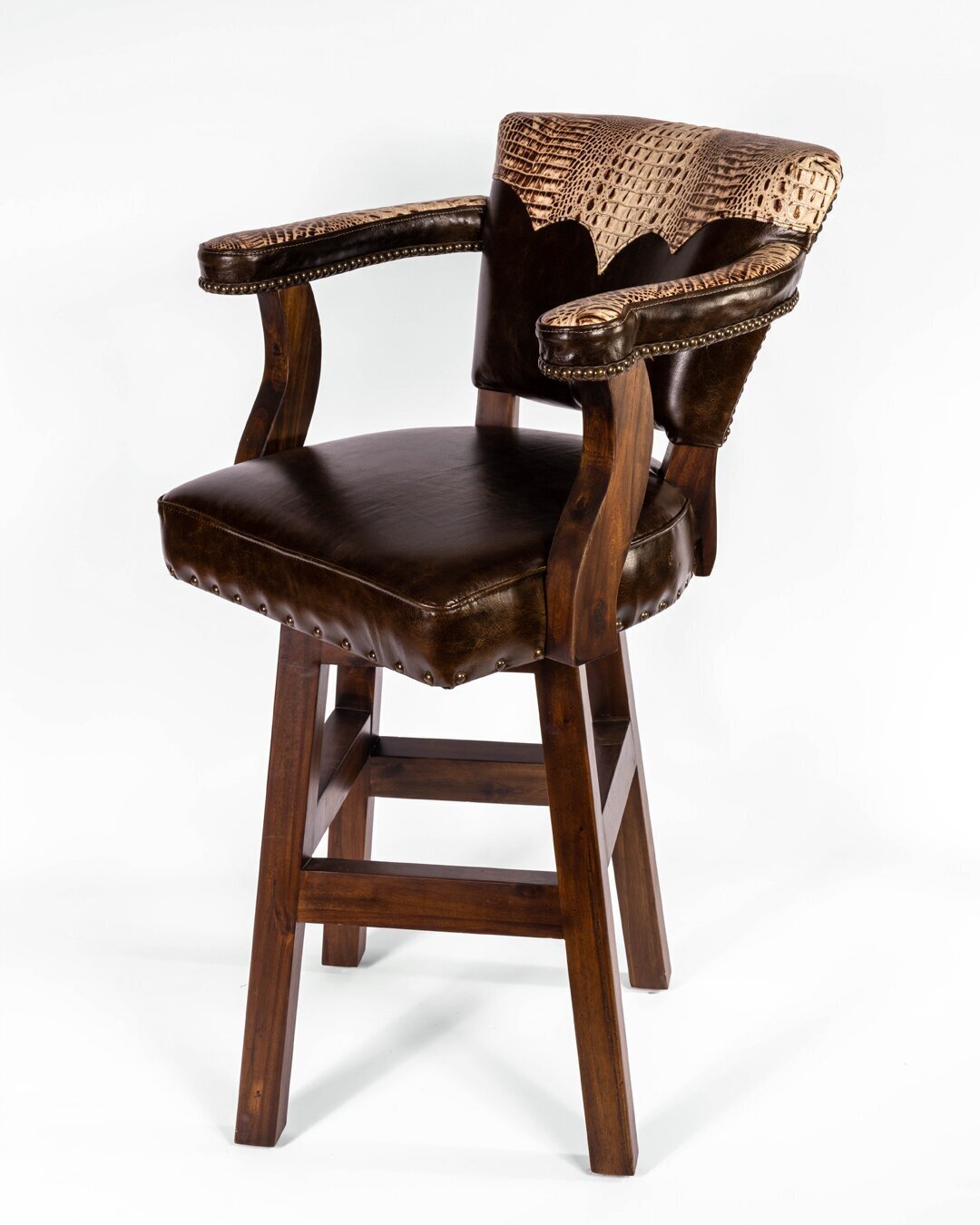Southwestern Bar Stool with Arms