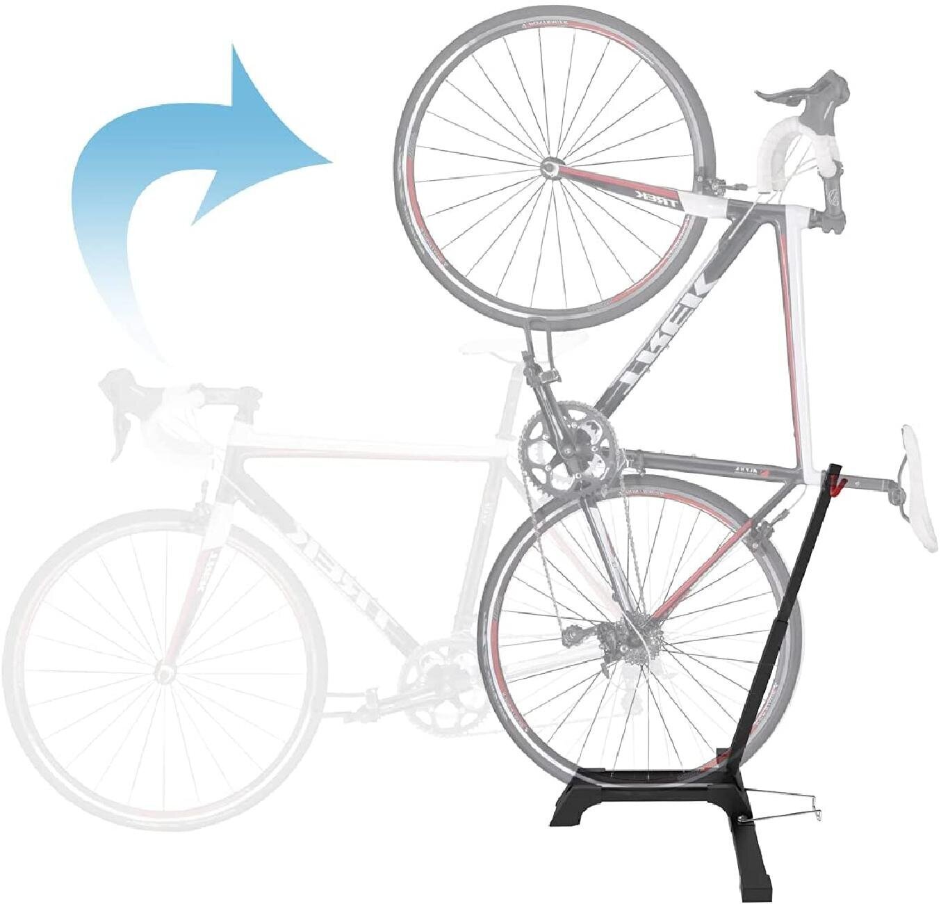 Heureux Bicycle Rack Adjustable Storage Organizer Stand for Garage Bike Floor Parking 3-6 Rack 