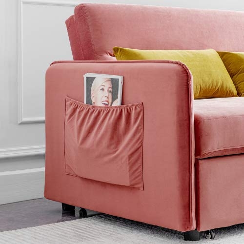 STARTOGOO Couch Sectional Sofa, Pink